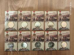 Özel Folderinde 10 ADET Gaziantep Gazilik Ünvanının 100. Yılı 1 TL