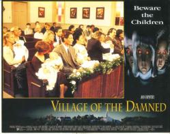 VILLAGE OF THE DAMNED - LANETLİLER KASABASI FİLMİNİN ORJİNAL LOBİ KARTI - CHRISTOPHER REEVE, KIRSTTIE ALLEY, LINDA KOZLOWSKI - USA DÖNEM BASKISIDIR - NO: 6