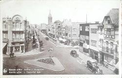 Kartpostal - KNOCKE - Avenue J. Dumortier (1949, Şişli, İstanbul adresli)