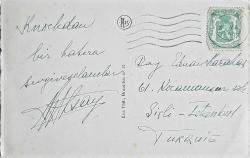 Kartpostal - KNOCKE - Avenue J. Dumortier (1949, Şişli, İstanbul adresli)