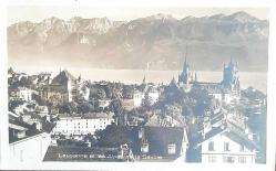 Kartpostal - LAUSANNE et les Alpes de la Savoie (1929)