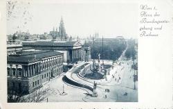 Kartpostal - WIEN (1937, Eskişehir adresli)