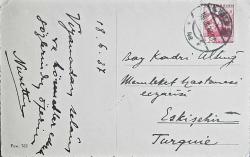 Kartpostal - WIEN (1937, Eskişehir adresli)