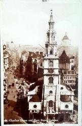 Kartpostal - LONDON - St. Clement Danes and Fleet Street