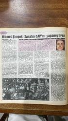 TV CUMHURİYET DERGİSİ - 31 MAYIS 1991 - HİKMET ŞİMŞEK - HANDAN ŞENKÖKEN - BEDRİ APPAK - DİLEK HABORA - SUAVİ ÖZYİĞİT - AHMED METE - VOLKAN DEMİR - TANSU POLATKAN - AJDA PEKKAN - GÜL ÖZATALAY - HÜLYA PEKER - YILMAZ BÜYÜKERŞEN - ŞABAN KARATAŞ - NAMIK KEMAL ZEYBEK - TUNCA TOSKAY - ARİF MARDİN - EROL AKYAVAŞ - BURHAN DOĞANÇAY - SELİM TURHAN - CEM MANSUR - İDİL Bİ - MEHMET ERDUR - UYGAR EREMEKTAR - NADİR NADİ - HASAN CEMAL - EMİNE UŞAKLIGİL - OKAY GÖNENSİN - AYŞE TORUN - HÜLYA AKYOL  PAZAR KONSERİ - PLAY-BACK ELEŞTİRİLERİ - TRT PROGRAM SADAKATSİZLİĞİ - TÜRKİYE GÜZELLİK YARIŞMASI (MAGIC BOX) - DÜNYANIN EN GÜZEL MANKENİ (TRT) - REKLAM DENETİMİ - SERT İKİLİ (FİLM) - GENÇLİK PROGRAMI - GÖNÜL SOHBETLERİ - İNANÇ DÜNYASI - MANCHESTER UNITED - BARCELONA MAÇI (TV1) - ESKİDEN YENİYE (RADYO3) - DVORAK’IN TREN SEVGİSİ - TELEVİZYON ANADOLU (ANADOLU ÜNİVERSİTESİ) - BİLİM-KURGU FİLMLERİ - SPIELBERG TOPLU GÖSTERİLERİ - HİLAL 1 (ÖZEL TV) - TURAN 2 - ASENA 1 - SEKS 1 - STAR1 - KIRMIZI KOLTUK PROGRAMI - 30