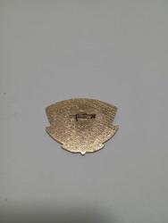 Rus mineli demiryolu temalı yaka rozeti