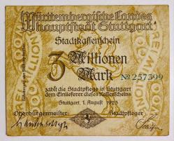 Almanya Asırlık Banknot 3 Milyon Mark.. ((1923))