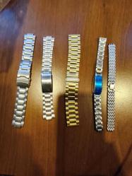 5 adet sıfır saat kordonu çelik