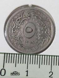 1327-4 REŞAT MISIR BASKISI 20 PARA (5/10 KURUŞ) 1M2SS1R ÇOK  NADİRDİR