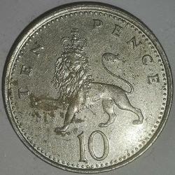 İNGİLTERE  1992  10  PENCE