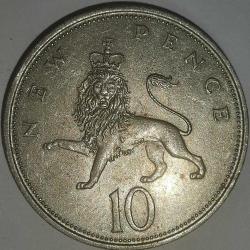İNGİLTERE  1969   10  PENCE