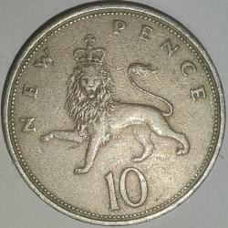 İNGİLTERE  1970   10  PENCE