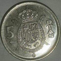 İSPANYA  1975 - 79     5 PESETA