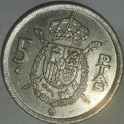 İSPANYA  1975 - 79     5 PESETA