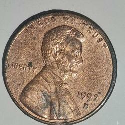 AMERİKA  1992  D  1 CENT