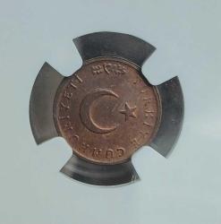 1 kuruş 1960 tarih  NGC Sertifikalı Çil