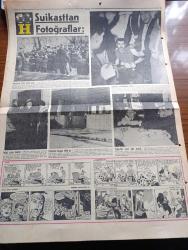 Hürriyet Gazetesi - Turkish Newspaper - 22 Şubat 1964 - İsmet İnönü'ye suikast - Kayserili  elektrikçi Mesut Suna saat 12'de başbakanlıktan çıkan İsmet İnönü'ye üç el ateş etti fakat isabet ettiremedi Fotoğrafı - suikastçı Mesut Suna kimdir - İsmet İnönü'nün özel kalem müdürü Necdet Çalp suikasti anlatıyor - suikastçinin Kayseri'deki evinde polis arama yaptı - Adalet Partisi genel başkanı Ragıp Gümüşpala olayı tel'in etti - Mesut Suna'ya 24 yıl hapis cezası verilecek - Serbest kürsü herkese söz hakkı yöneten Tahsin Öztin - İntibah çamaşır fabrikası kapatılınca 50 bin çamaşır ortada kaldı - İsmet İnönü'ye yapılan suikastten fotoğraflar - suikastçi Mesut Suna yakalandıktan sonra fotoğraf - İsmet İnönü suikasttan sonra öğle yemeği yiyor fotoğraf - suikast hadisesinin cereyan ettiği yer fotoğraf - İsmet İnönü evinin önünde fotoğraf - Fatoş karikatür - Gökler hakimi gordon karikatür - güngörmüşler karikatür - Dedektif Nik'in maceraları - İstanbul'da sinema tiyatro programı - Royal margarin