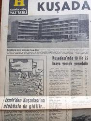 Hürriyet Gazetesi - Turkish Newspaper - 23 Haziran 1964 - Metin Toker washington'dan bildiriyor Johnson İsmet İnönü ile Papandreu'yu bir araya getirmek arzusunda - İsmet İnönü Beyaz Saray'da Johnson ile görüştü fotoğraf - Beyaz Sarayda Dün haremlik selamlık vardı - Grivas kıbrıs'taki Rum mevzilerini ziyaret etmiş - Rusya Enosis ve taksim'in aleyhinde olduğunu bildirdi - Rusya Makarios'a 30 milyon sterlin kredi veriyor - kayıp çocuk bulunca idamı istenen sandalcı Güney Günal serbest bırakıldı - toto'da 10 kişi 13 maçı bildi - Kıbrıslı Türklerin bütün ümidi Amerika görüşmelerinde - Bir hayal uğruna çizen Faruk Geç - bizimkiler yazan Kemal Bisalman çizen Sezgin Burak - İstanbul Ankara Radyosu Programı - TAM sigorta - Tursil - kesenize göre yaz tatili Kuşadası - Kuşadası'nda 10 ile 25 liraya yemek yenebilir - İzmir'den kuşadası'na otobüsle de gidilir - Kuşadası'na isim veren ada fotoğraf - Kuşadası'nda Zorlu balıkçılık olur Eşref Şefik anlatıyor - Tusan oteli - Gökler hakimi Gordon