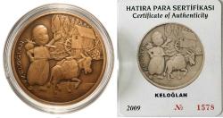2009 YILI KELOĞLAN DARPHANE HATIRA BRONZ    (  SERTİFİKALI  )