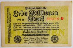 Almanya Asırlık Banknot 10 Milyon Mark.. ((1923))