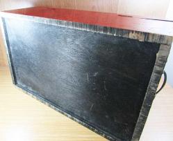 EsKi KAPLAMALI AHŞAP KÜÇÜK SANDIK.....42cm