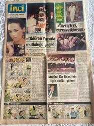 TERCÜMAN GAZETESİ İNCİ İLAVESİ DOĞUM GÜNÜ HEDİYESİ (Türkish Newspaper) - 3 NİSAN 1984 - 4 SAYFADIR -Tekin Akmansoy-Leman Cidamlı-Defne Yalnız-Eser Işık-Mükerrem Çıtırık-Füsun Önal-Sabah MARTI-Rüştü Köseoğlu-Engin Evin-Berhan Şimşek-Sevim Özen-Münir Özkul-Renat Fosforoğlu-Sabahattin Işık-Pearl S. Buck-Nevil Babılas-Cervantes-Dr. Kamran Şenel-Jale Yılmazbaşer-Alain Delon-Isabella Adjani-Kemal Yıldız-Ayhan Ertöngel  inci-Eser Işık gurbet yolcusu-Durdurun Dünyayı Inecek Var-Artık başınız ağrımayacak-Alkollü hatıralar geçmişte kaldı-Cumhuriyet döneminde Türk müziği-İki Aşk Arasında-Adam adam göz makyajı-Yeni ayakkabıya kaymamak için-Sizin yemek tarifiniz bir kurabiyesi-Don Kişot-Sulu zatülcepf-Boy uzamakta geç kalırsa-Sevilmiyorum beni anlamıyorlar diyenler için-İçimizdeki Şiirler-İlk Üç-Öldüren Yaz’da mutluluğu yaşadı-Türkiye’yi çerçeveliyorum-İstanbul Kız Lisesi’nin çok sesli şöleni-Keloğlan-Pasaklıgiller-Bay Ortadirek