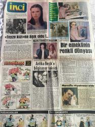 TERCÜMAN GAZETESİ İNCİ İLAVESİ DOĞUM GÜNÜ HEDİYESİ (Türkish Newspaper) - 28 MART 1984 - 4 SAYFADIR -Tekin Akmansoy-Nuri Akmansoy-Leman Cidamlı-Kerime Nadir-Bette Davis-Anne Baxter-James Brolin-Morgan Fairchild-Sibel Egemen-Kemal Yıldız-Behram Şimşek-Lütfü Şenlendirici-Elhan Engin-Cemil Cem-Melih Uşak-Mehmet Sporonglu-Sabahat Tijen-Pearl S. Buck-Nebil Barlas-Hasene Demir-Mehmet Nuri-Hülya Koçyıldırım-Enver Burçkin-Prens Andrew-Prens Charles-Lady Diana-Mick Jagger-Jerry Hall-Marcello Mastroianni-Son Hıçkırık-Hollywood’un şöhretleri Otel’de buluştu-İstanbul gözümde tütüyordu-Yeşilçam dosyası-Günün modeli-Bebekte ışılma duyusu daha dünyaya gelmeden önce vardır-101 Yazar Roman-Son Hıçkırık-Sağlığımız ve Biz-Ne kadar uyumalıyız-Üç soru üç cevap-Aşırı direncide kazaklar-Fatoş’la başbaşa-Hatırlarsın aklına gelenler-İnci falınız-Teyze kızına âşık oldu-Bir emeklinin renkli dünyası-Antika beşik e bilgisayar takıldı-Marcello tiyatrocu oldu-Keloğlan Deli Cabbar (karikatür)-Çizer Ziya Şafak-Pasaklıg