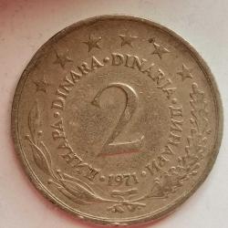 YUGOSLAVYA  1971   2 DİNAR