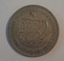 KIBRIS 100 MİLS 1955