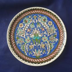 Büyük Boy Kütahya Çini Duvar Tabağı / 32 cm