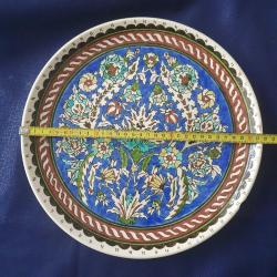 Büyük Boy Kütahya Çini Duvar Tabağı / 32 cm