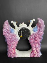 TAVUSKUŞU PORSELEN SAAT ESKİ 1970ler