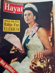 HAYAT DERGİSİ 21 EKİM 1971 SAYI:43-KAPAK:KRALİÇE II. ELİZABETH