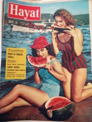 HAYAT DERGİSİ 3 Eylül 1963 Sayı: 37 Christine Keeler, Claire Gordon - Prenses Anne Yatılı Okula Gidiyor