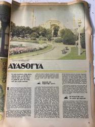 MİLLİYET CAMİLERİMİZ VE ÖYKÜLERİMİZ GAZETESİ TURKISH NEWSPAPER-Ayasofya-Zamanla adı değişikliğe uğradı-559 yılındaki depremde büyük zarar gördü-Fetih’ten sonra ilk namazı Fatih burada kıldı-Sadrıvan I. Mahmut döneminde yapıldı-4. Murat’ın vaiz kürsüsü-Sultan Mahmut’un ilginç kütüphanesi-Mozaikler gerçekten göz alıcıdır-Antsal bir yapı-Mahmutpaşa-Orta mekân namaz bölümüdür-Gidenlerin ardında kalan yapılar-Mahmut Paşa-Fatih Sultan Mehmed-I. Mahmut-Sultan Abdülmecid-Mustafa Paşa-Nuruosmaniye Camii-Kasım Paşa