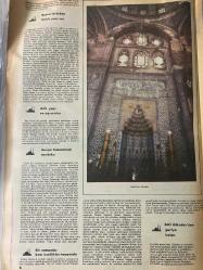 MİLLİYET CAMİLERİMİZ VE ÖYKÜLERİMİZ GAZETESİ TURKISH NEWSPAPER-Üsküdar Mihrimah-Kervanların son durağı-Benzerlerinden farklı yanı var-Ana yapı ve ayrıntılar-Hançer kabartmalı sanduka-Bir zamanlar bazı özellikler taşıyordu-Eski Üsküdar’dan geriye kalan-Rüstem Paşa-Geçmişi gözden geçirmek gerek-Zindan Hanı’nın adı nereden geliyor-Çinileri en güzel yapılardan biri-Bir yüzünden damat olan Paşa-Rüstem Paşa rüşvet ile de meşhur-Mihrimah Sultan-Mimar Sinan-Sultan Süleyman-Rüstem Paşa-Sinan-Ayşe Hafize Sultan-Kasım Paşa-Hayrettin Paşa-Şemsipaşa Camii-Mihrimah Sultan Camii