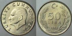 TÜRKİYE CUMHURİYETİ 50 LİRA 1985 ÇİLALTI+
