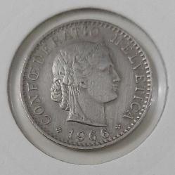 1966 İSVİÇRE 20 İSVİÇRE FRANGI MADENİ PARASI 1M2QQ1 NADİRDİR