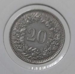 1966 İSVİÇRE 20 İSVİÇRE FRANGI MADENİ PARASI 1M2QQ1 NADİRDİR