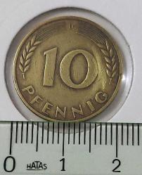 1950 ALMANYA 10 PFENNIG MADENİ PARASI 3DD2F NADİRDİR