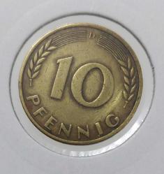 1950 ALMANYA 10 PFENNIG MADENİ PARASI 3DD2F NADİRDİR