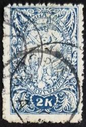 +++ YUGOSLAVYA KRALLIK , SLOVENYA  ÖZGÜRLÜK   1919     2K   - DAMGALI , HALİYLE