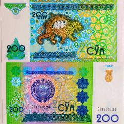 Özbekistan 200 Som.. ((1997))