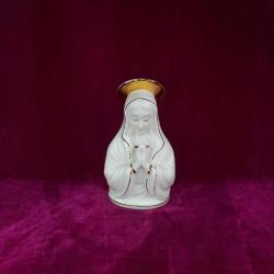 VINTAGE MADONNA ALTIN YALDIZ EL İŞİ DEKORLU PORSELEN BİSKÜVİ BİBLO