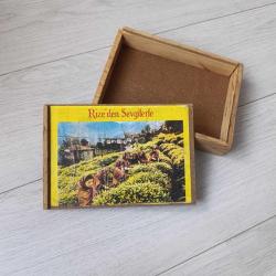 Koleksiyonluk Rize Çayı Ahşap Kutu