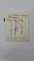 YEŞİLÇAM OYUNCUSU ve 1969 TÜRKİYE GÜZELİ ZUHAL AKTAN'IN SUBAY BABASI ZÜLKARNEYN AKTAN'IN ORİJİNAL FOTOĞRAFI - 8 x 7 cm EBADINDA