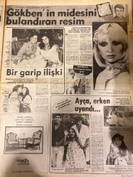 HAFTA SONU GAZETESİ DOĞUM GÜNÜ HEDİYESİ  ( Turkish Newspaper ) - 15 AĞUSTOS 1980 -TAM TAKIM 12 SAYFADIR -Tarık Akan – Hülya Süer – Ferdi Tayfur – Adana’lı İnci Aral – Safiye Fikri – Gönül Yazar – Şenel – Selçuk Alagöz – Kadir İnanır – Ajda Pekkan – Zerrin Egeliler – Emir Fuan – Savaş Sahan – Perihan Savaş – Adalet Tutsakcı – Naci Aral – Kemal – Hülya Koçyiğit – Selim – Hakan – Mehmet Ali Cankes – Zeki Triko – Gülçin – Sevim – Selçuk – Güzin – Gülbin – Sedef – Gönül Yazar – Nehir – Sami Başaran – Muhsin – Gönül – Hürgün  Tarık Akan’ın inkâr ettiği çocuk – Bazen aşk da bir ilaçtır – Bir haftalık dargınlığın içyüzü – Siyah mı yoksa beyaz mı – Şişelerdeki servet – Biz de koruma isteriz – Çok yaşa sen Selçuk – Kadir İnanır’a Fatsa’ya girmek yasak – İşte geldim – Fuar’da bu kadını parçalarlar – Ver daireyi sustur karıyı  Genç bir konsomatris yanında iki yaşındaki oğlu kapı kapı dolaşıp iddia geveleyen – Şantaja pabuç bırakmam – Zevk için değil oğlum için konsomatrislik yapıyorum – Benim çocu
