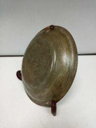 Antika Muazzam Kalem İşçilikli Osmanlı Bronz Tabak