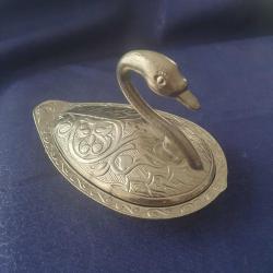 Gümüş Kaplama Kuğu Lokumluk