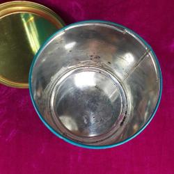 VINTAGE FLYING DUTCHMAN MADE IN HOLLAND SİLİNDİR FORMLU YELKENLİ GEMİ RESİMLİ BOŞ TENEKE KUTU